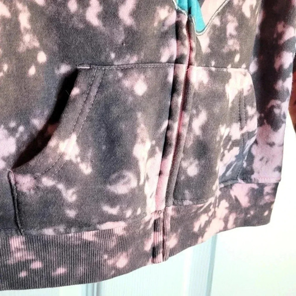 DISNEY PRINCESS Pink Tie Dye Zip-Up Hoodie with pockets. 4T - Picture 5 of 10